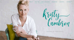 Desktop Screenshot of kristycambron.com