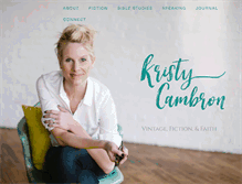 Tablet Screenshot of kristycambron.com